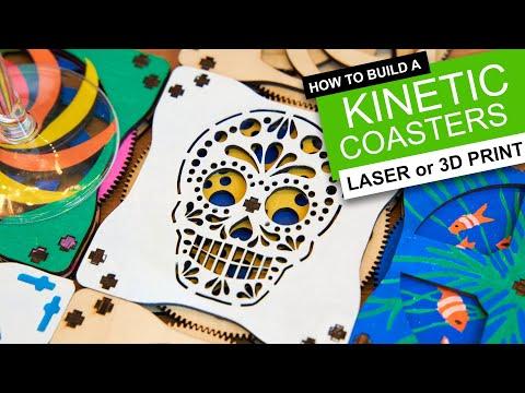 CRAZY COASTERS with a TWIST! Laser or 3D Print some DIY Magic