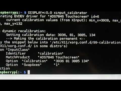 Calibrate TFT screen on Raspberry Pi