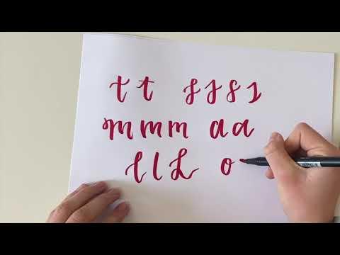 Calligraphy Tutorial Beginners