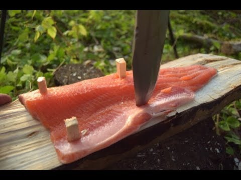 Campfire Planked Salmon