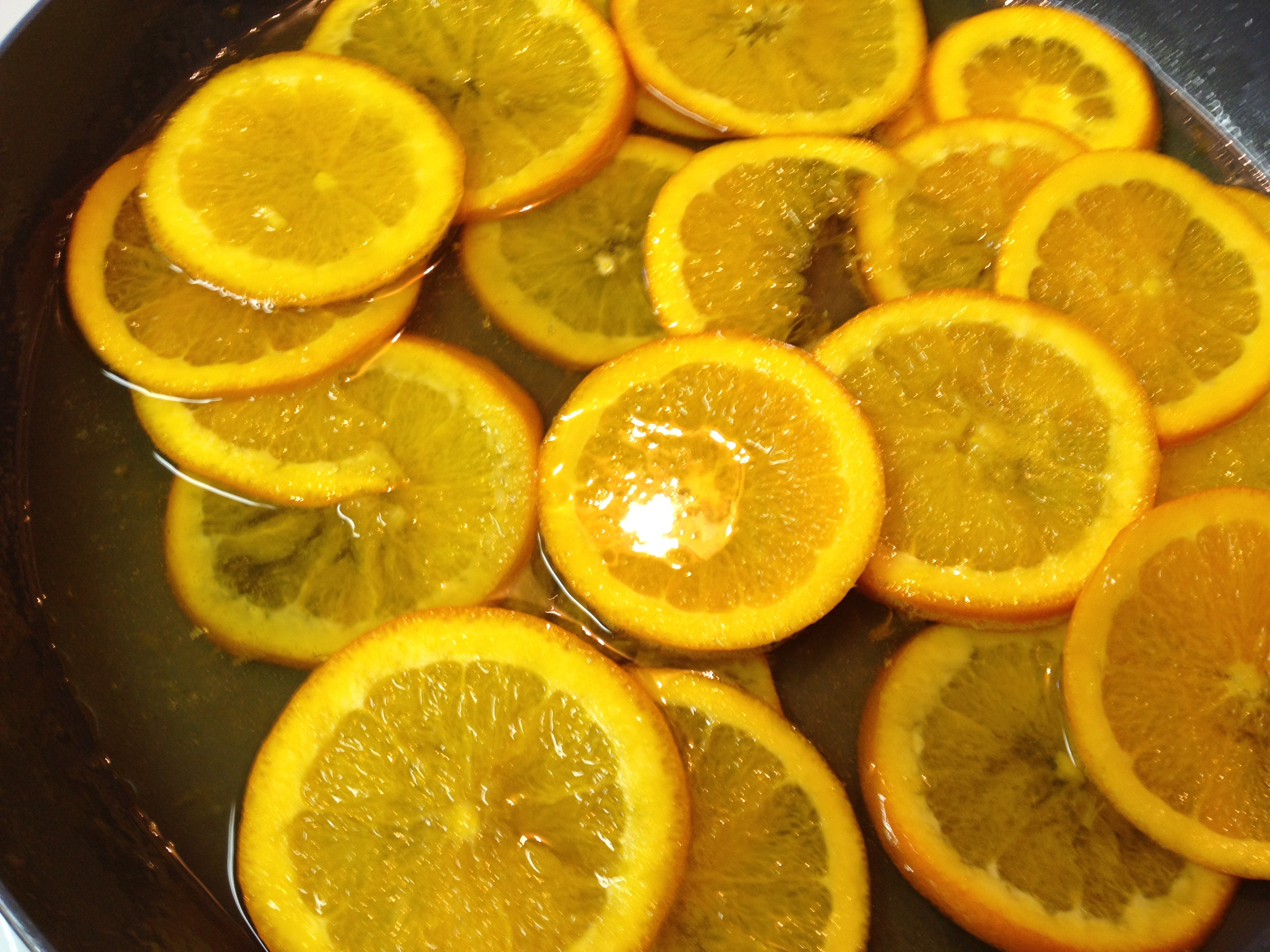 Candied oranges for the Orange Almond Cake.jpg