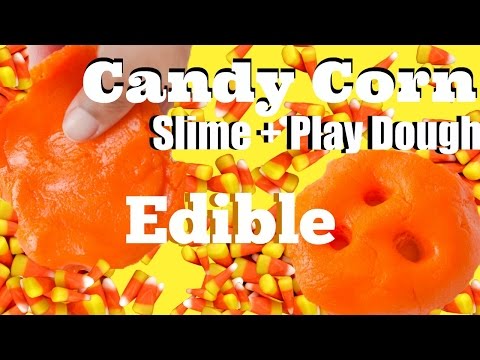 Candy Corn Slime or Play Dough (Make it Monday)  Edible Slime and Playdough