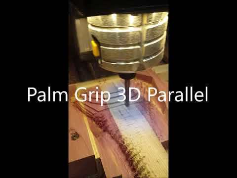 Canoe paddle palm grip cut out with CNC