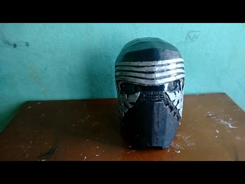 Capacete do kylo Ren (Star Wars - O despertar da for&amp;ccedil;a) parte 1