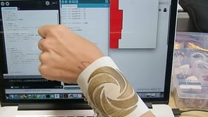 Capacitive E-Textile Wheel