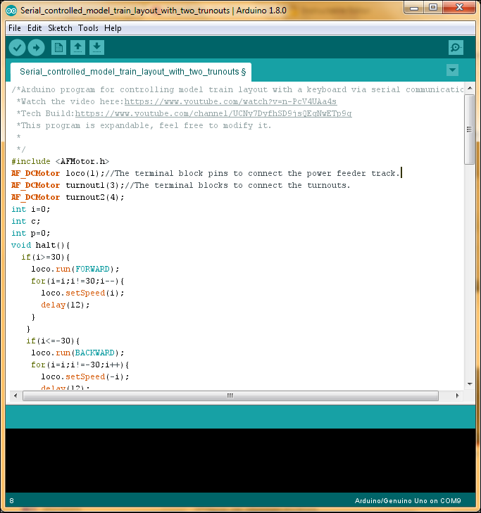 Capture Arduino code for keyboard controlled model train layout.PNG