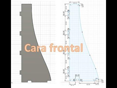 Cara frontal &ndash; Repostero /Fusion 360