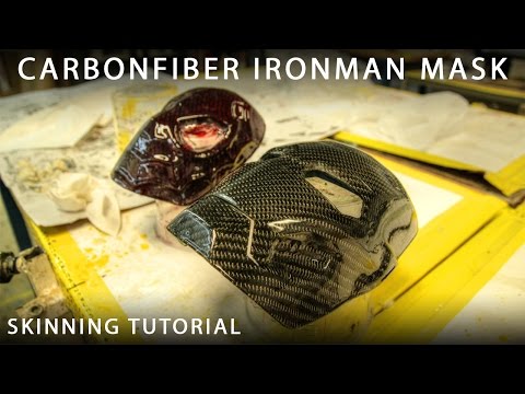 Carbonfiber Skinning or Wrapping Tutorial - Ironman &amp;amp; Spiderman Mask