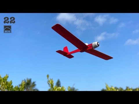 Card Stock Trainer Airplane w/ Replaceable Wing (episode 22)