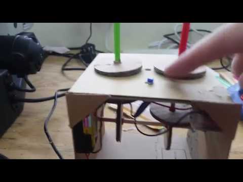 Cardboard Automata Toy with a Motor