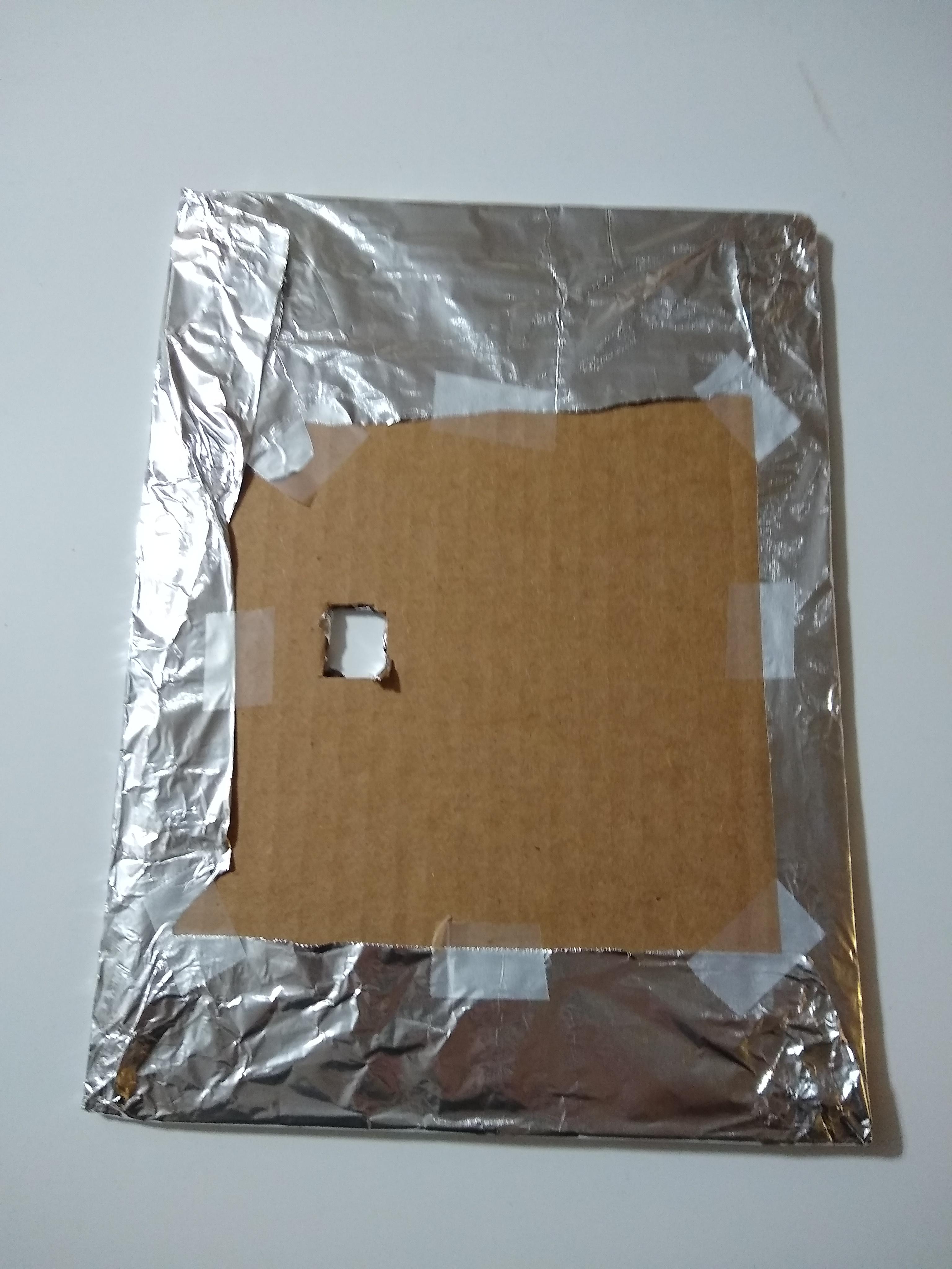 Cardboard Covered in Aluminum Foil.jpg