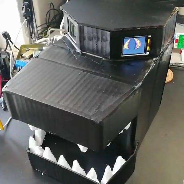 Cardboard Godzilla Cosplay Costume Head