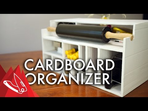 Cardboard Organizer for Kitchen Cabinet