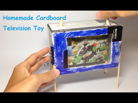 Cardboard toys Television do it yourself by easyDIYtoys