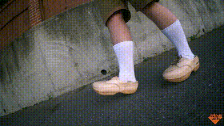 Carolina Pallet Wood Clog Heelys 45 GIF.gif