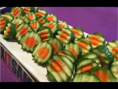 Carrot inside a cucumber kitchen hack!