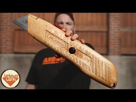 Carving a Giant Utility Knife (entirely out of wood)
