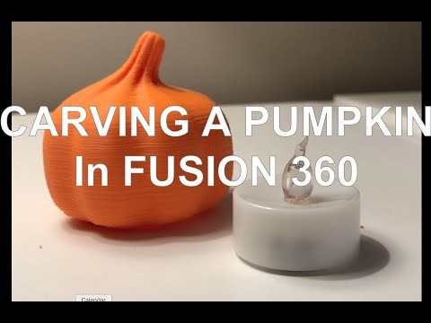 Carving a Pumpkin in Fusion360 with a Secret Message