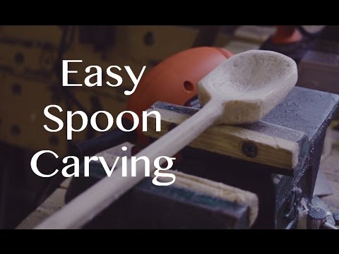 Carving a Spoon with Regular Chisels