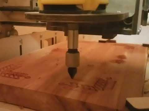 Carving cedar maps