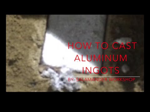 Casting alumining ingots!