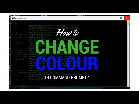 Change Colour in Command Prompt (Make it more like hacker)