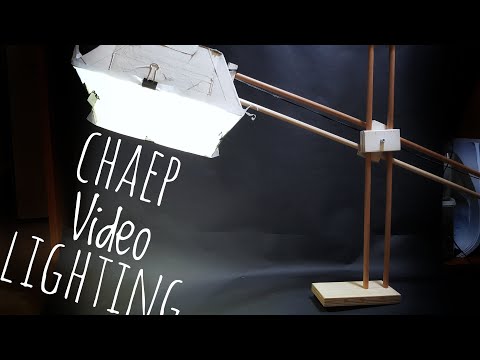 Cheap Lighting For Video || DIY