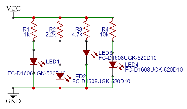 Cheap Voltage Indicator 02 Step 01 Design the Circuit.png