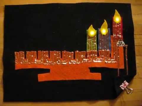 Chibitronics Instructable Build Night -- Circuit Sticker Menorah