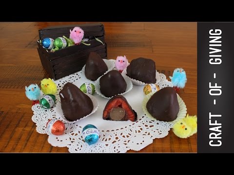 Chocolate Covered Strawberries - With Hidden Surprise | Craft of Giving