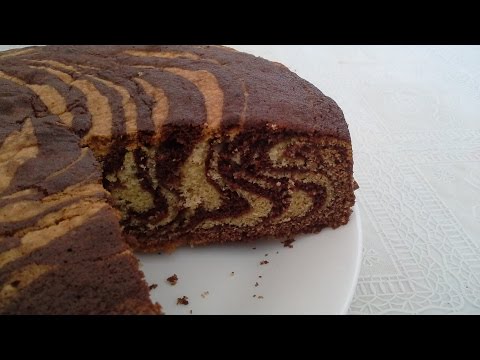 Chocolate Zebra Cake ( Marble Cake)