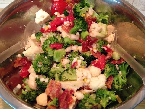 Chopped Broccoli Tomato and Bacon Salad