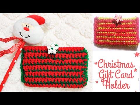 Christmas Gift Card Holder Free Crochet Pattern