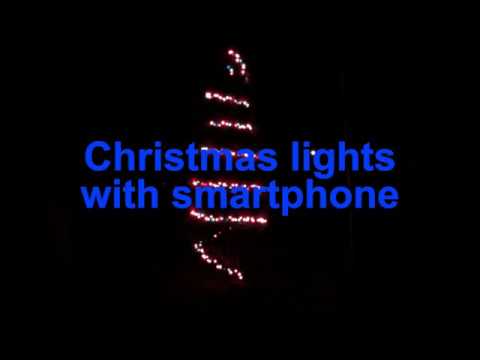 Christmas lights with smartphone