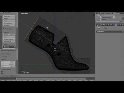 Clean up a 3D scan using Blender