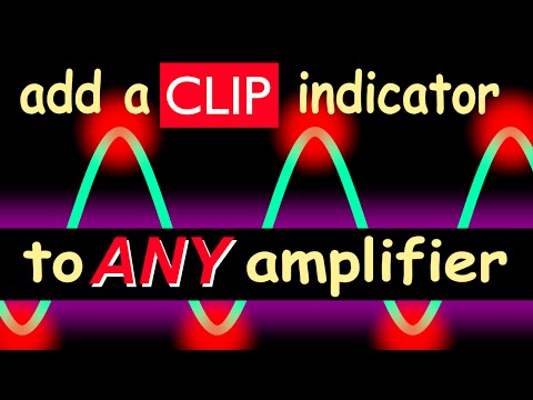 Clip indicator circuit for ANY power amplifier