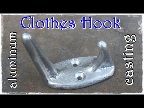 Clothes hook - aluminum casting