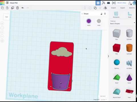 Cloud Pot with Tinkercad