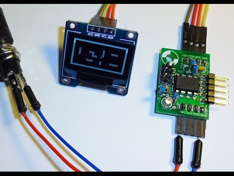 CoPiino Connectables - BrainZ Module (ATTiny85) runs OLED display