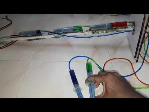 Color injection Lamp Syringe Testing