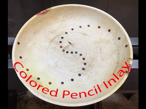 Colored Pencil Inlay Bowl