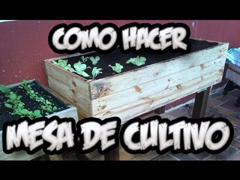 Como Hacer Una Mesa De Cultivo Con Palets || Huerto Urbano || La Huertina De Toni