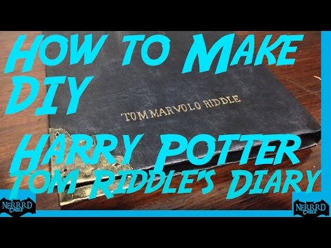 Como Hacer el Diario de Tom Marvolo Riddle de Harry Potter DIY NeRRRd 004