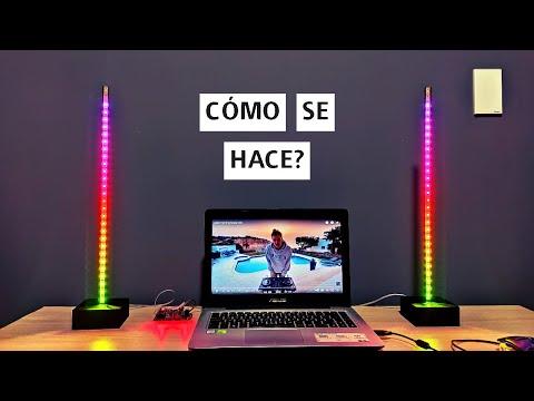 Como hacer Barras de Luz LED RGB tipo GAMER con Visualizaci&oacute;n de M&uacute;sica | Audioritmicas