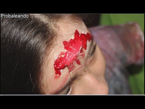 Como hacer heridas con latex