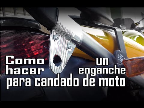 Como hacer un enganche para el candado de disco de la moto