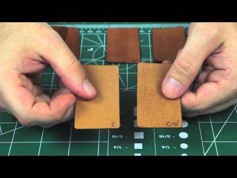 Comparing leather finishes