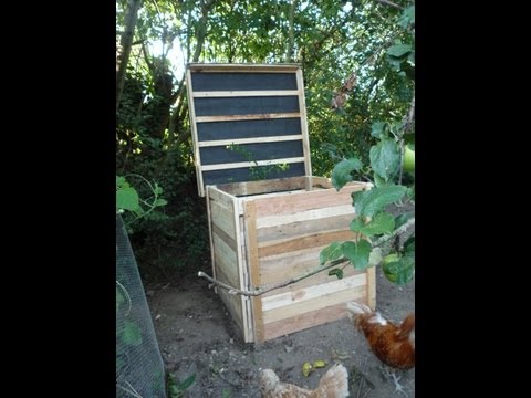 Compost Bin in Pallet Wood - Elegant &amp;amp; Low Cost - Detailed 'How-to'.  - Brico Ecolo - un composteur.