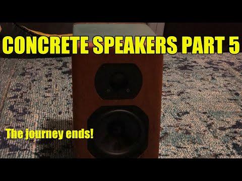 Concrete loudspeakers part 5, finally finished!