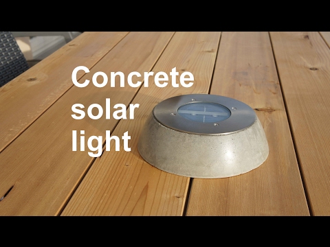 Concrete solar light